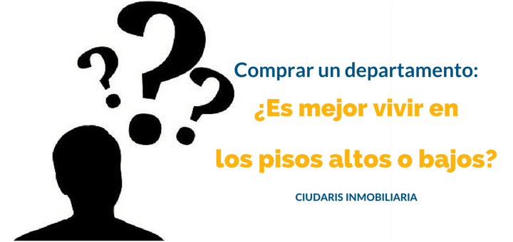 ¿Es mejor vivir en los pisos altos o bajos de un departamento?