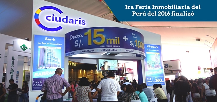 Feria Inmobiliaria del Perú 2016 finalizó y Ciudaris estuvo presente