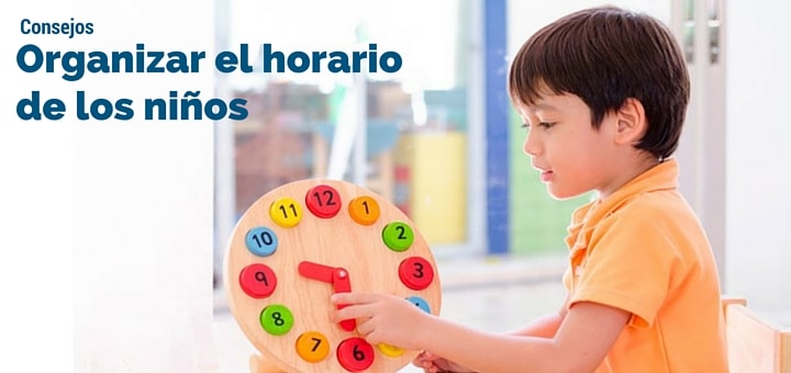 Tips para organizar el horario de los niños