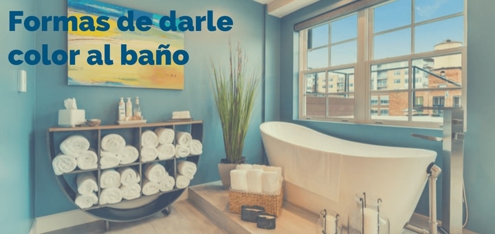 Formas de darle color al baño