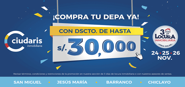 Vuelve la Feria Locura Inmobiliaria del 24 al 26 de noviembre