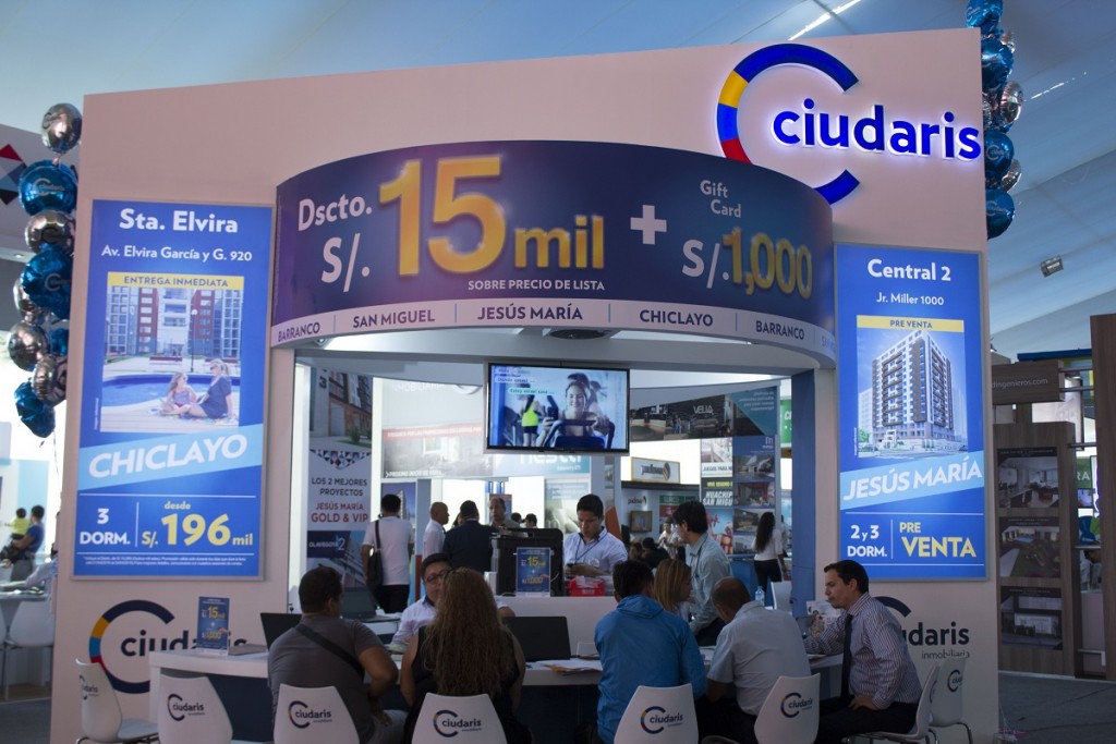 La inmobiliaria Ciudaris presente en la Feria Inmobiliaria del Perú 2016 2